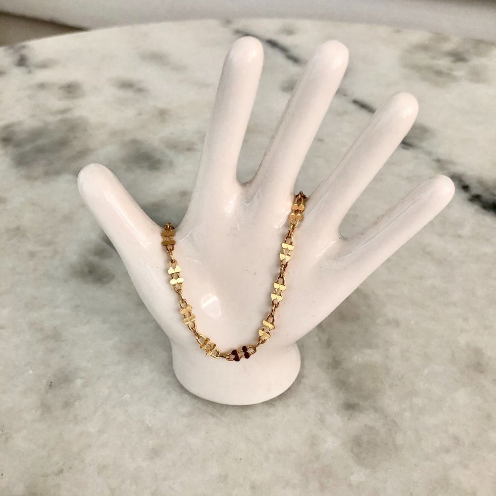 Gold Chain Link Bracelet